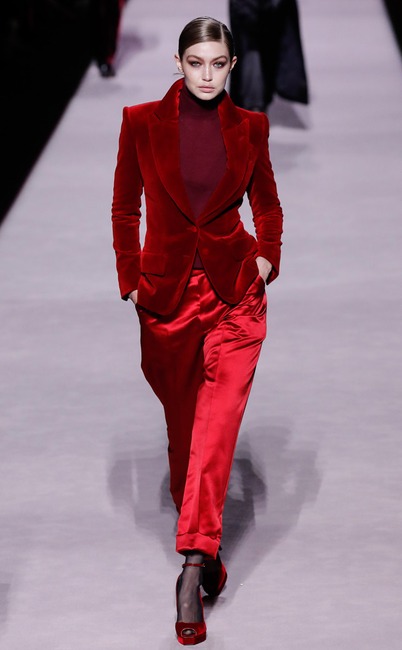 Gigi Hadid, Tom Ford Fall 2019 Show, Fashion Week Runway